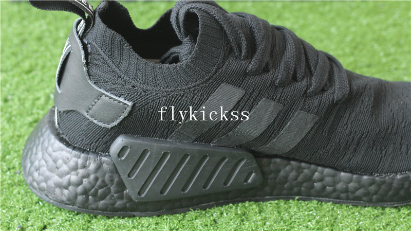 Adidas NMD R2 Triple Black Real Boost